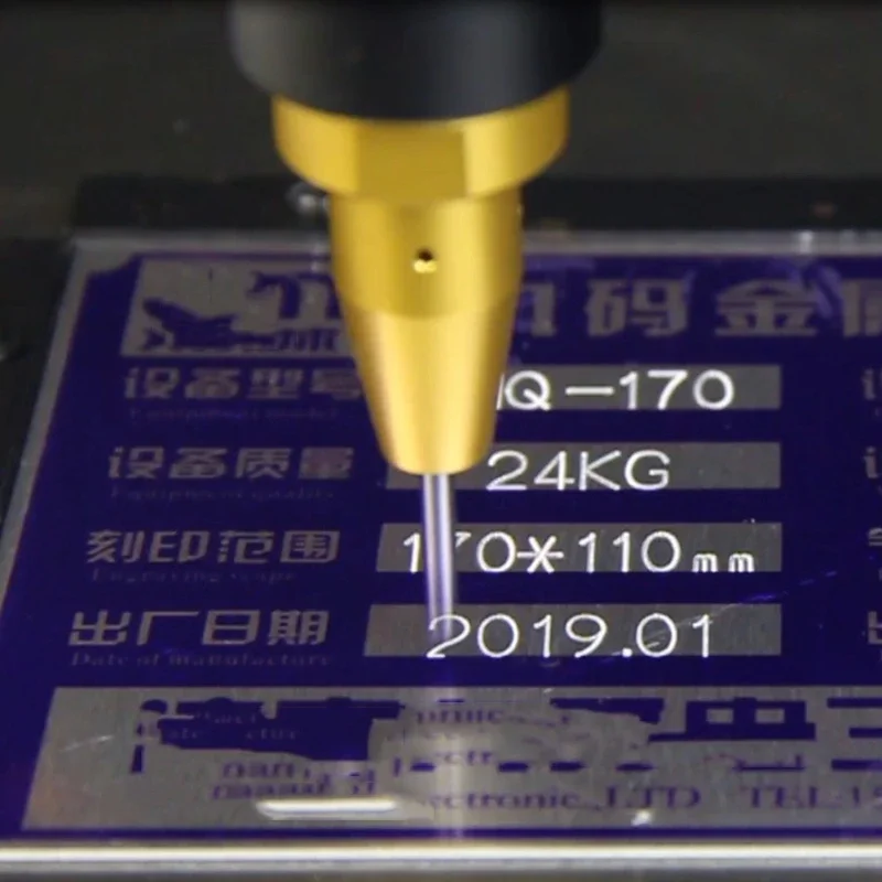 JMZD-170 macchina per marcatura elettrica pneumatica 300w macchina per incidere di parti metalliche della piastra di identificazione dell'automobile Desktop