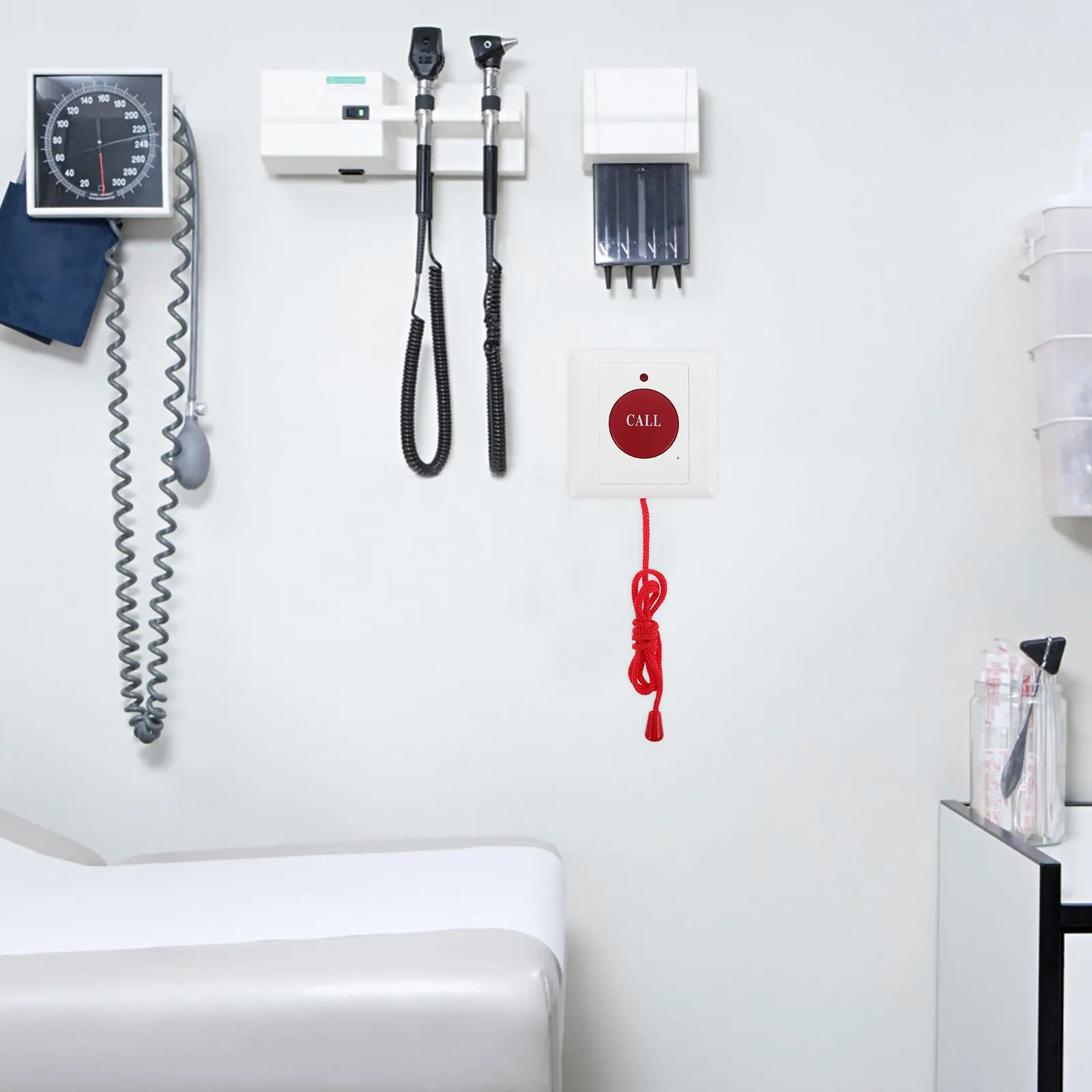 

Emergency Call Button with Cord for Elderly Safety Dual Button System Fast Alert for Hospitals Nursing Homes and Home Care Use