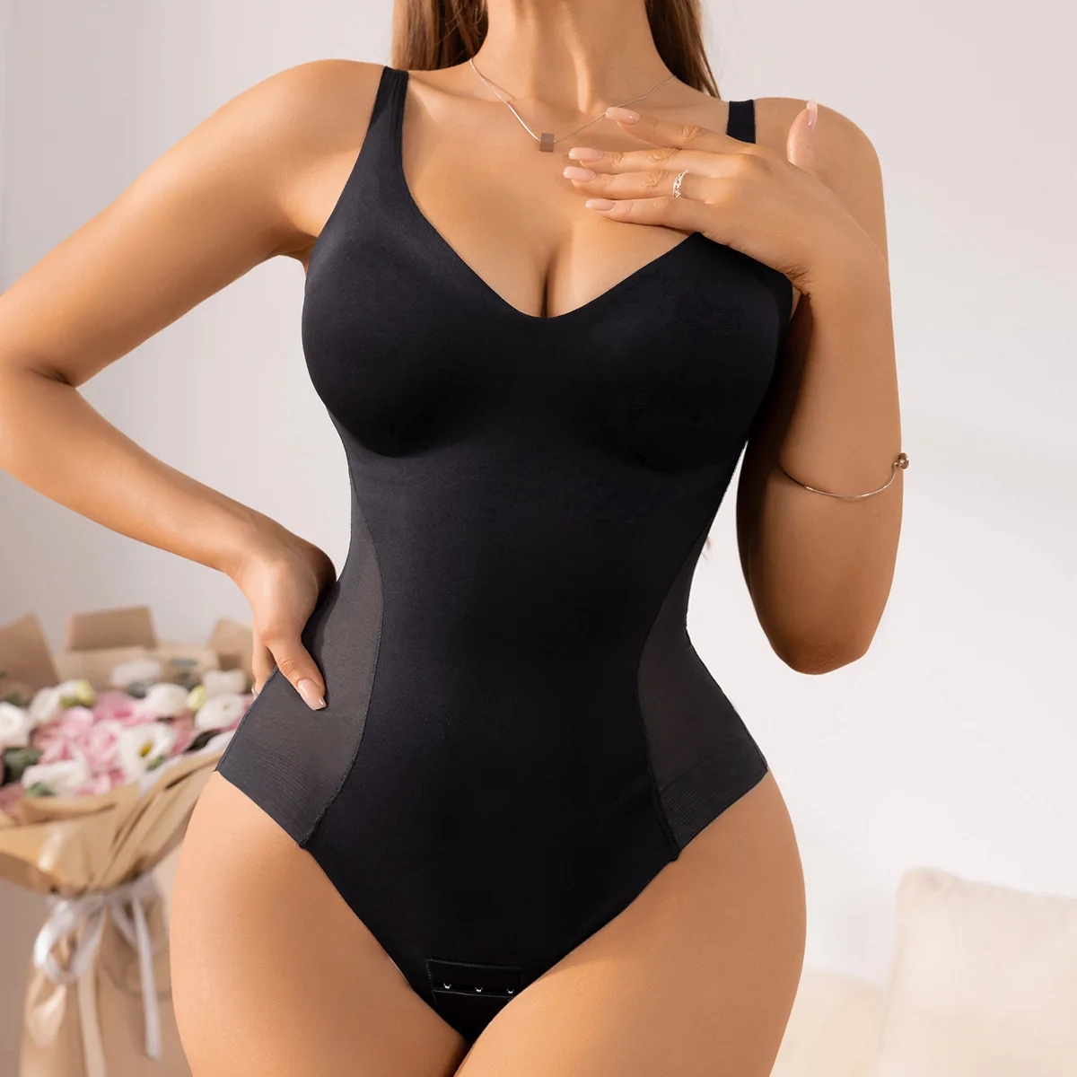 Women Shapewear Bodysuit Faja Body Shaper Jumpsuits Seamless Thongs Butt Lifter Sexy Lingerie One-piece Sculpting Slim Underwear
