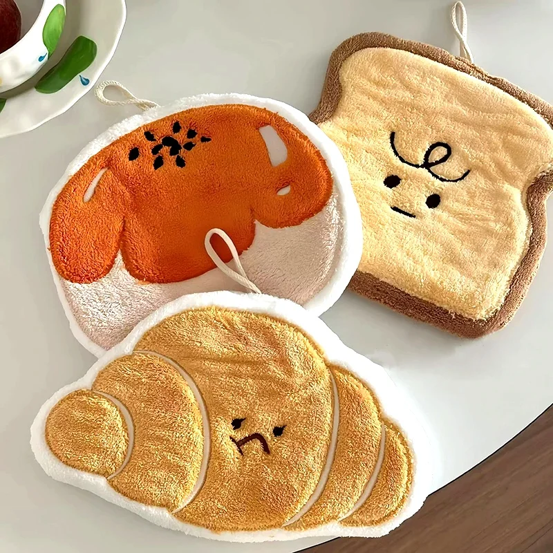 Kawaii Soft Absorbent Hand Towels for Home Use