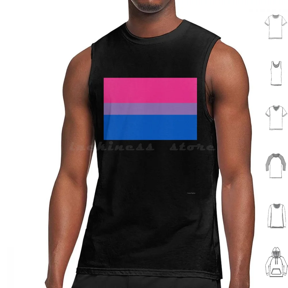 Bisexual Flag Tank Tops Vest Sleeveless Bisexual Flag Bi Colors Sexuality Pride Queer