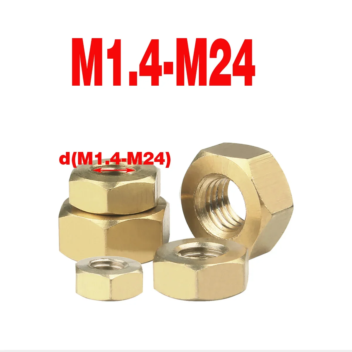 

Copper nut / copper hexagon nut screw cap M1.4M1.6M2M2.5M3M4M5M6M8M10M12M14M16M18M20M22M24