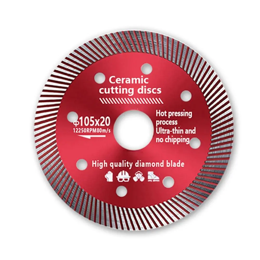 

New Turbo Diamond Saw High Hardness 105mm Saw Blade Industrial Slicing Tool Porcelain Tile
