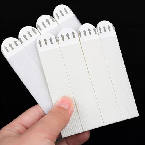 Imagen 2 del producto Cinta adhesiva extraíble con gancho, tiras para colgar cuadros, sin daños en la pared, fijación, colgador de pared, pegatinas artísticas de cortina sin perforaciones DIY