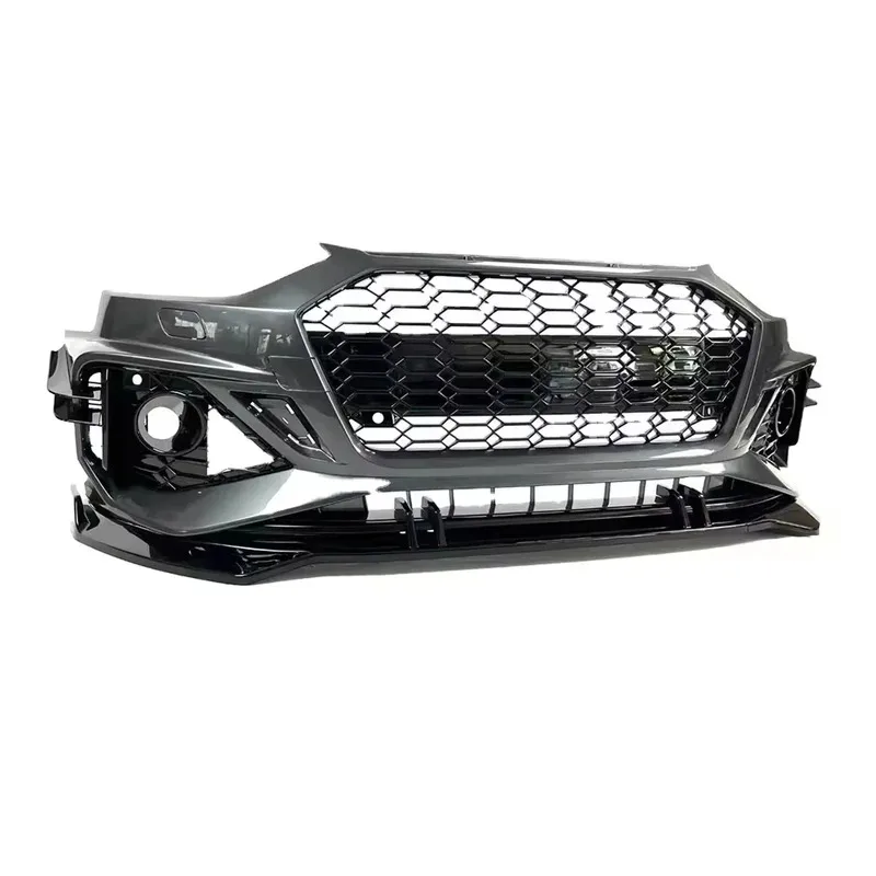 

Car 2020-2024 A4 S4 Front Bumper Kit RS4 Style Body Kits with Grill Front Lip for A4 S4 2020 2021 2022 2023