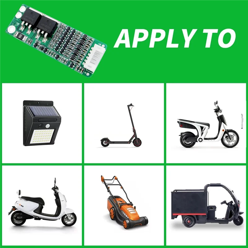 5S 21V 56A Lithium- Battery Charging Protection Board+Cable Supporting Short Circuit/Overload/Over Current Protection