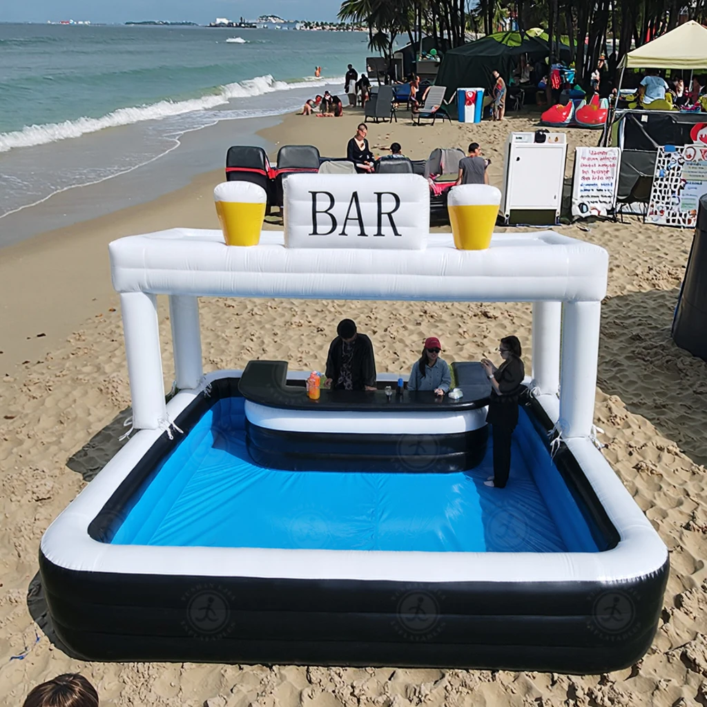 

PVC Inflatable Pool Bar for Outdoor Entertaining Elevate Your Experience