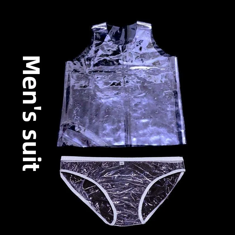Body in PVC Trasparente Ultra Sottile Impermeabile Morbido al Tatto per Adulti Casual da Casa Notturno in Plastica