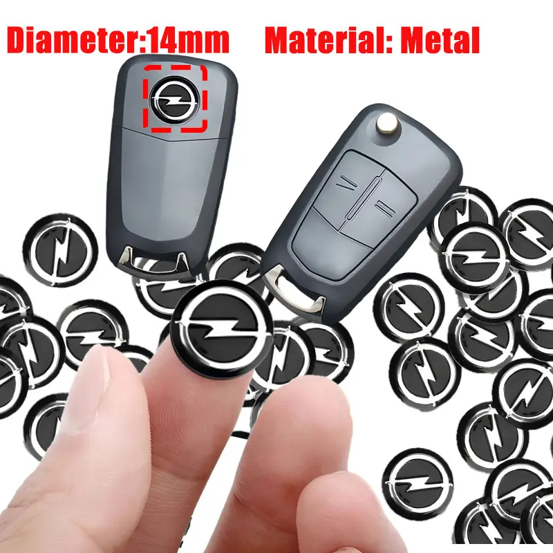 Emblema de substituição para chave de carro, adesivos para chave de carro, para Opel Astra H G J Insignia Mokka Zafira Corsa Vectra C D Antara