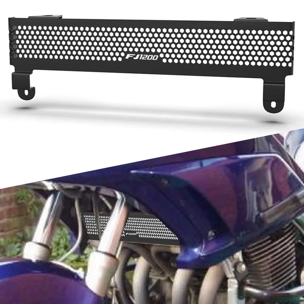 

Motorcycle Aluminum FOR YAMAHA FJ1200 FJ 1200 1991 1992 1993 1994 1995 1996 Radiator Grille Guard Cover Oil Cooler Protector