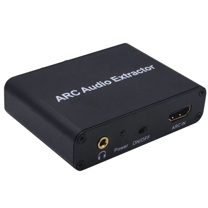 HDMI ARC Audio Extractor DAC ARC L/R Coaxial SPDIF Jack Extractor Return Channel Converter For Fiber RCA 3.5mm Headphone for TV