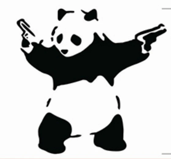 Panda sticker creative automobile sticker automobile exterior decoration waterproof accessories car sticker