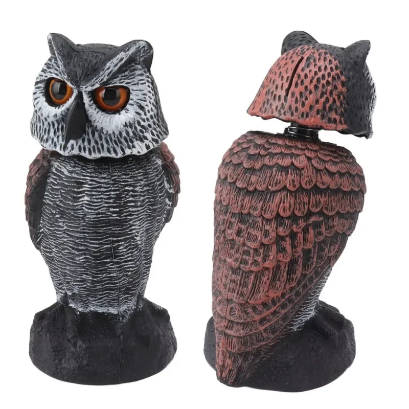 

Plastic Shake Head Owl Decoy to Scare Birds Away, Scarecrow Bird Deterrent for Outdoor Garden Decoration​