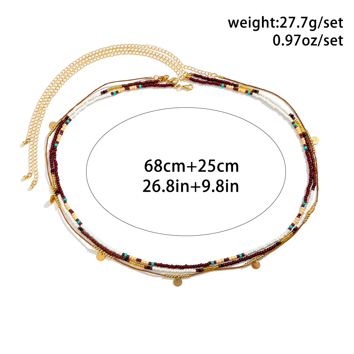 Lacteo Bohemia Seed Beads Waist Chain Tiny Acrylic Multilayer Belly Body Chains for Women Sexy Jewelry Beach Summer Party Street image 5