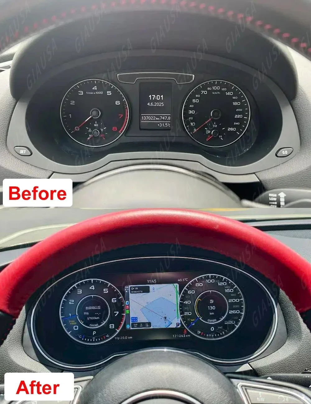 

AFJY автомобильный цифровой кластерный прибор CockPit ЖК-дисплей, центральные спидомеры, приборная панель для Audi Q3 2012 2013 2014-2018, плеер, система Linux