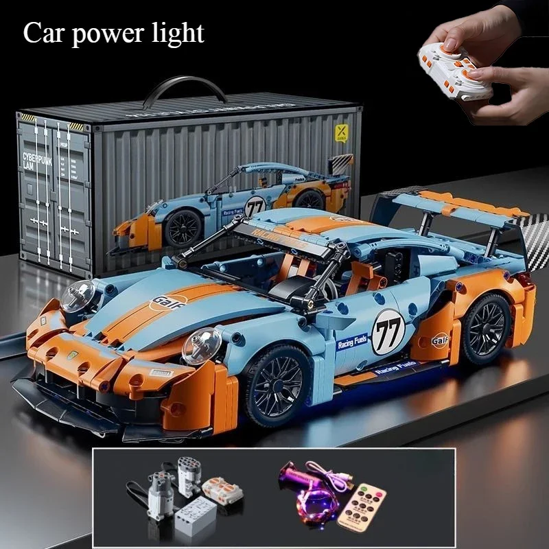 

New technology racing car model building block technology Adult 1:14 DIY supercar brick puzzle toys children and adults gifts