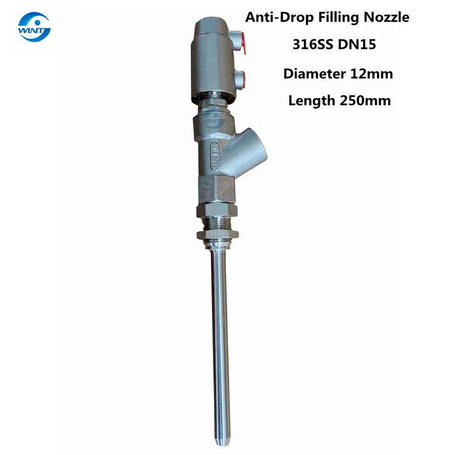 

Anti-Drop Liquid Filling Heads SS316 Accessories Of Pneumatic Filler Nozzles Valves For Juice Beverage Drinks