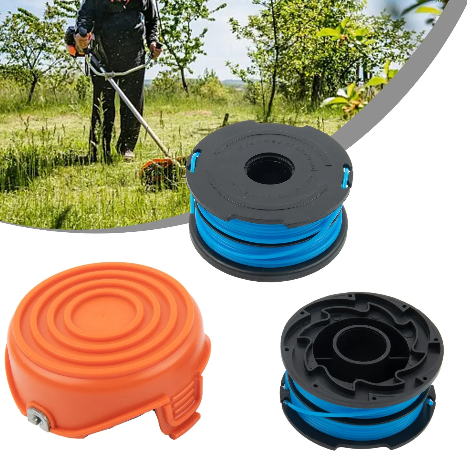 Efficient Replacement Spool Cover and Lines for Black & Decker String Trimmers Fits Models For GL315/GL350/GL650