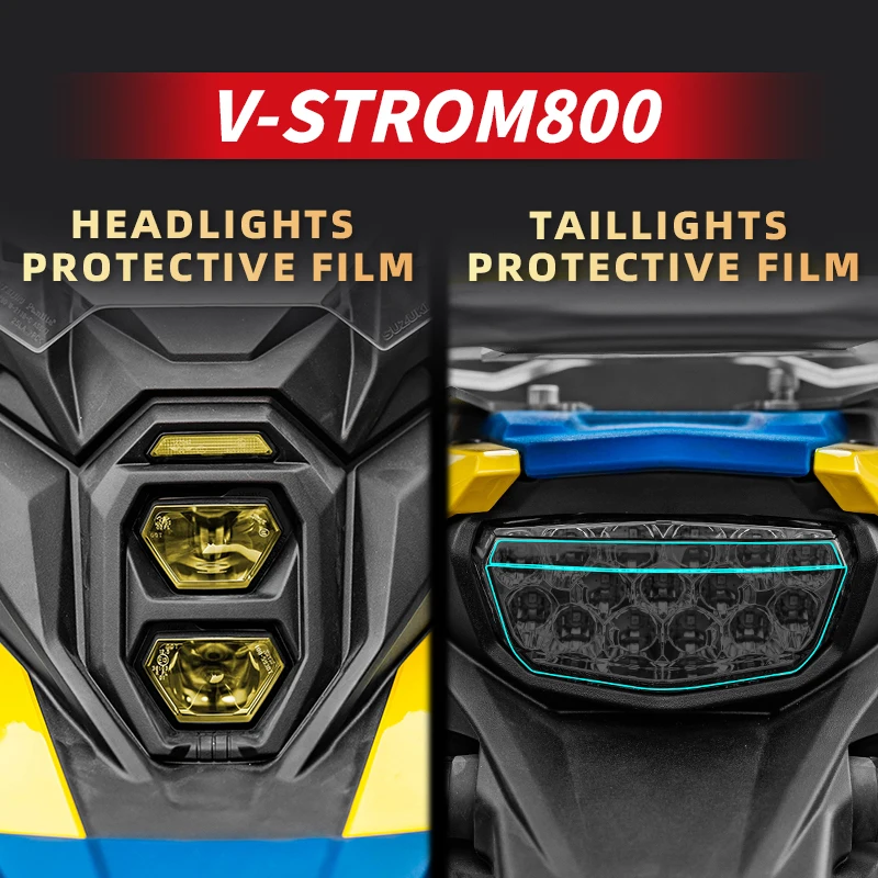 Película protetora para Suzuki V-STROM Farol e Taillight, Acessórios de modificação, pasta, variedade de opções