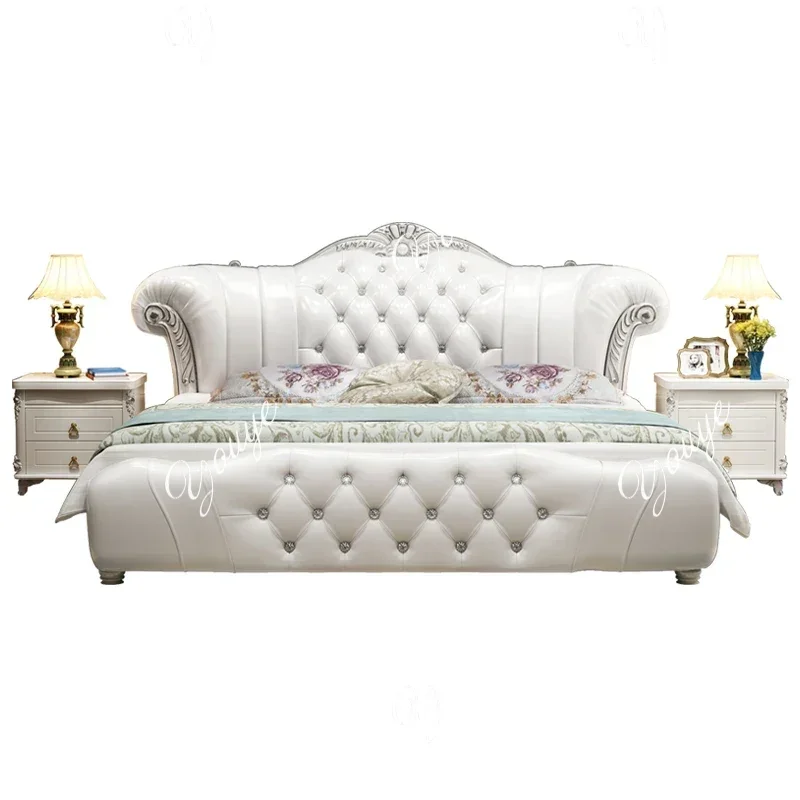 XM 180X200CM Deluxe King Size Bed With Headboard Furniture Double Frames And Bases Super King Frame Bases And Bed Frames