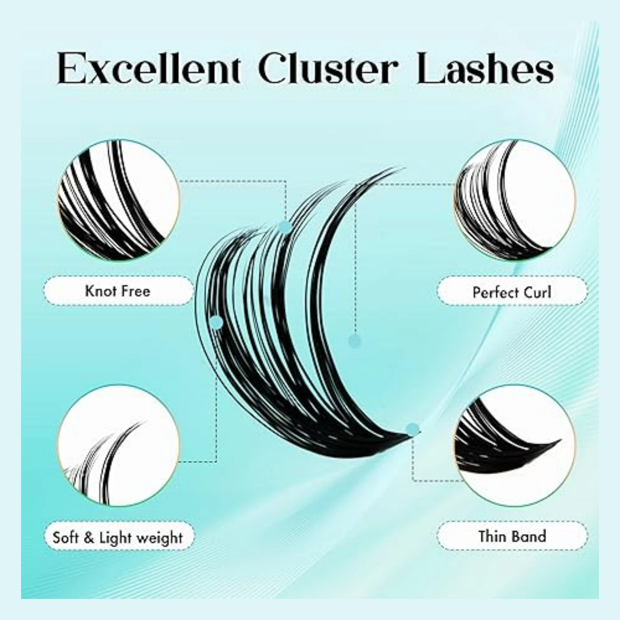 Gemery cluster de calor individual d curvado extensão de cílios com pinça de cola ligação quente natural volume grosso maquiagem cílios postiços