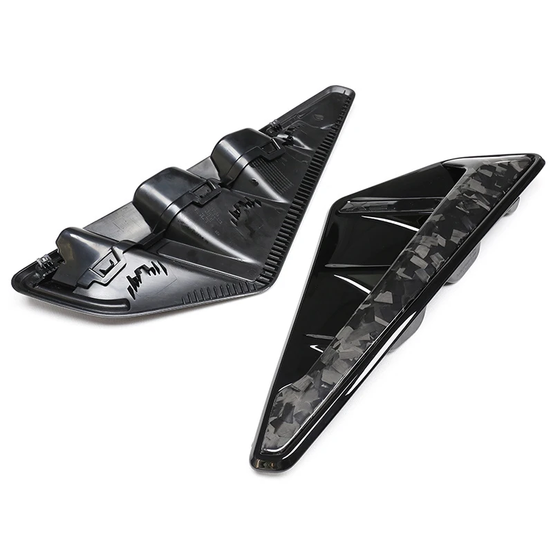 ABS/ABS+Carbon Fiber Replacement Style Car Side Fender Vent Trim Cover for BMW X5 G05 2019 2020 2021 X5M F95 2020 2021 with Logo - view 4