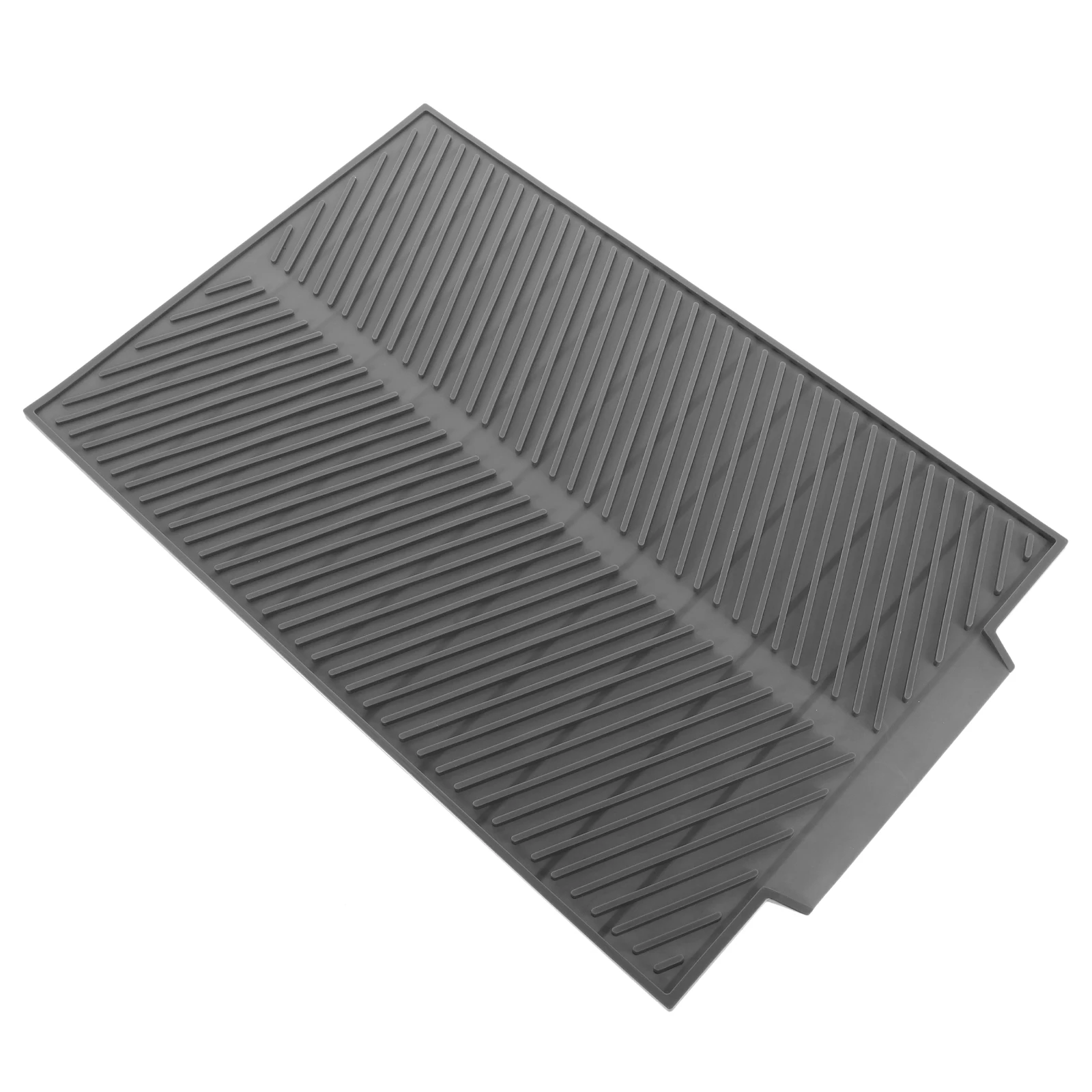 

Silicone Dish Mat Kitchen Sink Protector Grey Small Size Non Slip Drying Rack Pad Bowl Plate Countertop Mats Easy Storage