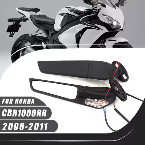 For Honda CBR1000RR 2008-2011 CBR 1000RR 2010 2009 Motorcycle Aluminium Adjustable Rotate Sports Winglets Wing Stealth Mirrors