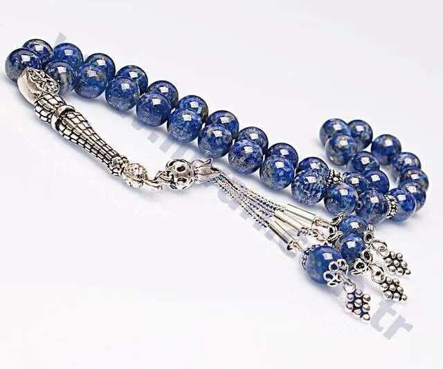 IQRAH Lapis Lazuli Stone Rosary (925 SETTING SILE)