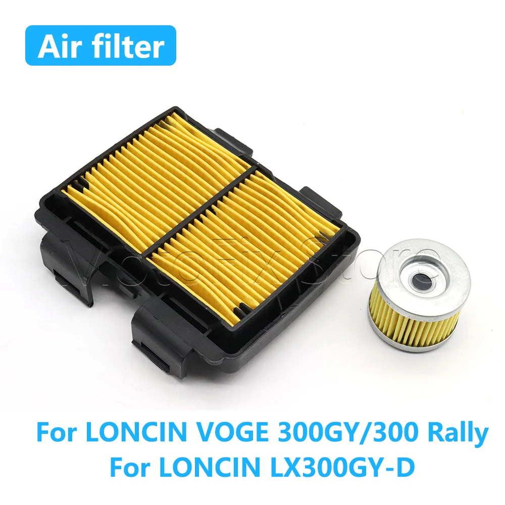 

Motorcycle Air Filter Oil Filter Intake Cleaner For LONCIN VOGE 300GY 300 Rally LX300GY-D LX300GY D LX 300 GY