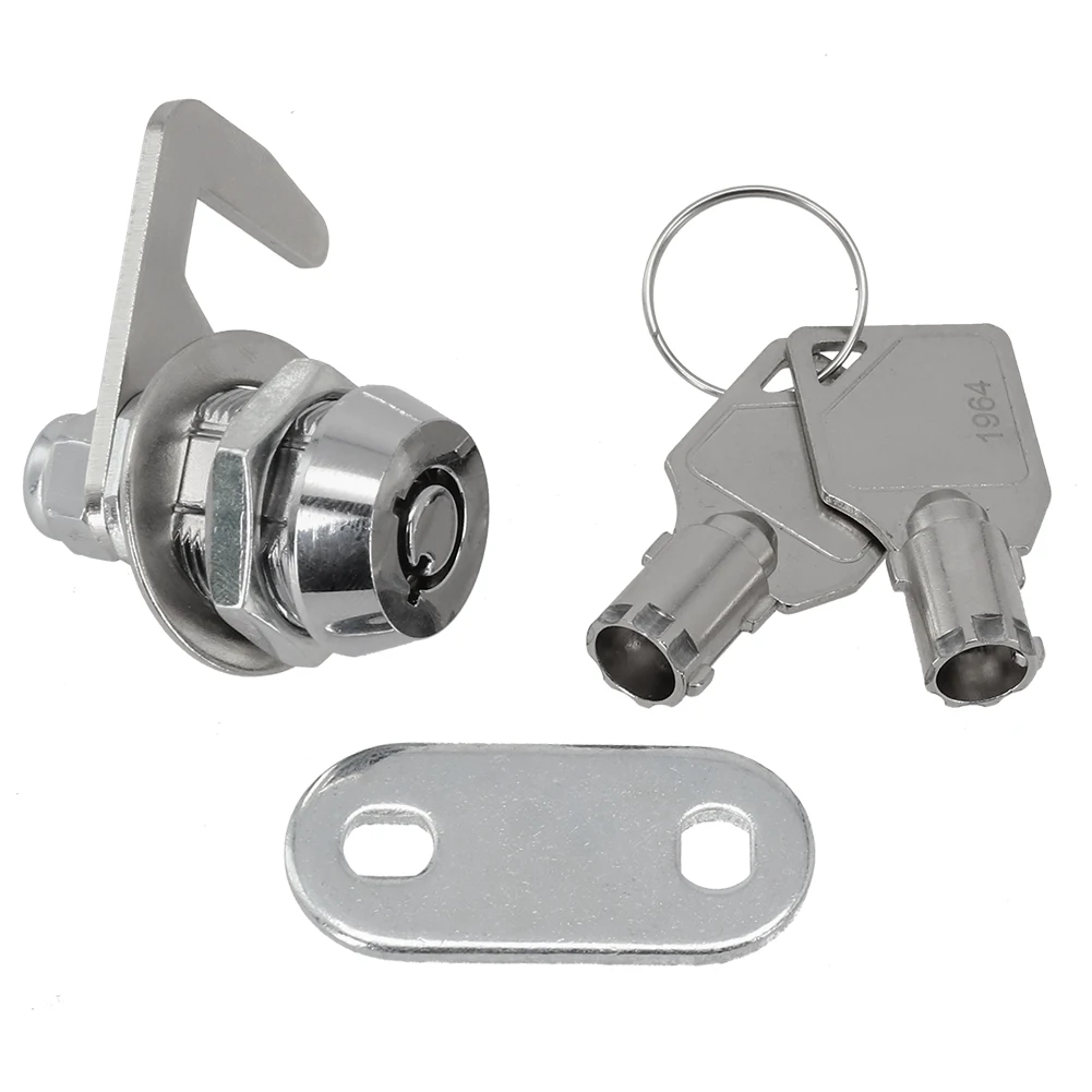 

Furniture Locks Hardware Cam Locks Box Hook Lock Replacement Tubular Camlock +Keys Hook Cam Lock Mailbox Door Drawer