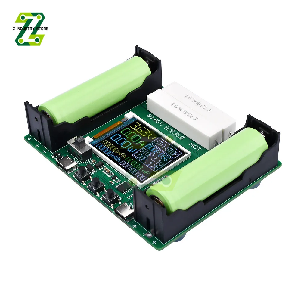 18650 Lithium Batterij Capaciteit Tester Module Lcd Digitale Display Capaciteit Module Meting Interne Weerstand Detector