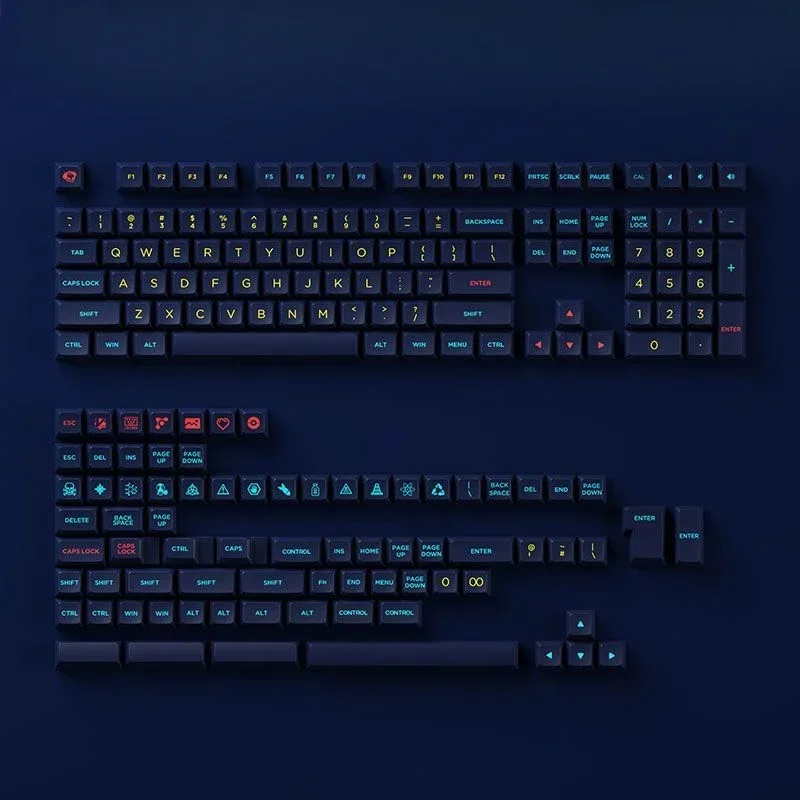 

Колпачки для клавиш Palace в стиле ретро, горячая сублимация, полный набор OSA, персонализированная механическая клавиатура для делового офиса, общий бизнес