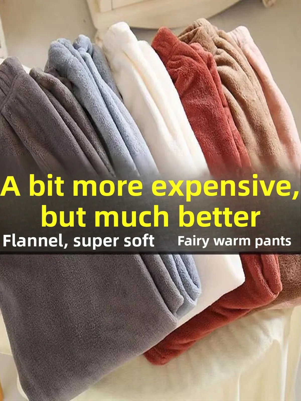 Damskie spodnie dresowe z polaru koralowego z wysokim stanem, asymetryczne, codzienne, do noszenia w domu, ciepłe, odzież wierzchnia, jesień-zima, dla studentek, rozmiar mały.