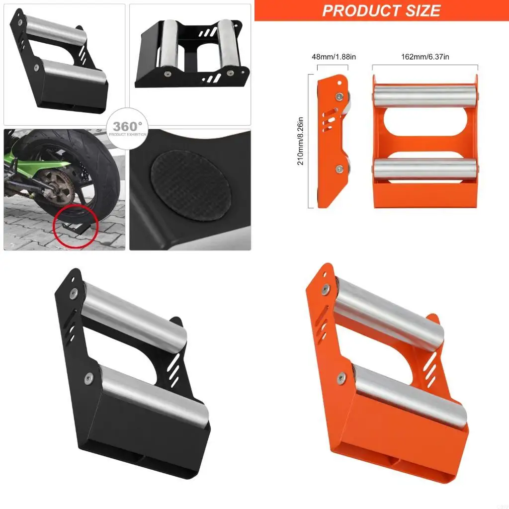 

G99F Strong Steel & Aluminum Motorcycle Cleaning Stand with Non Slip Pads Simple Installation For Secure Maintenance Use