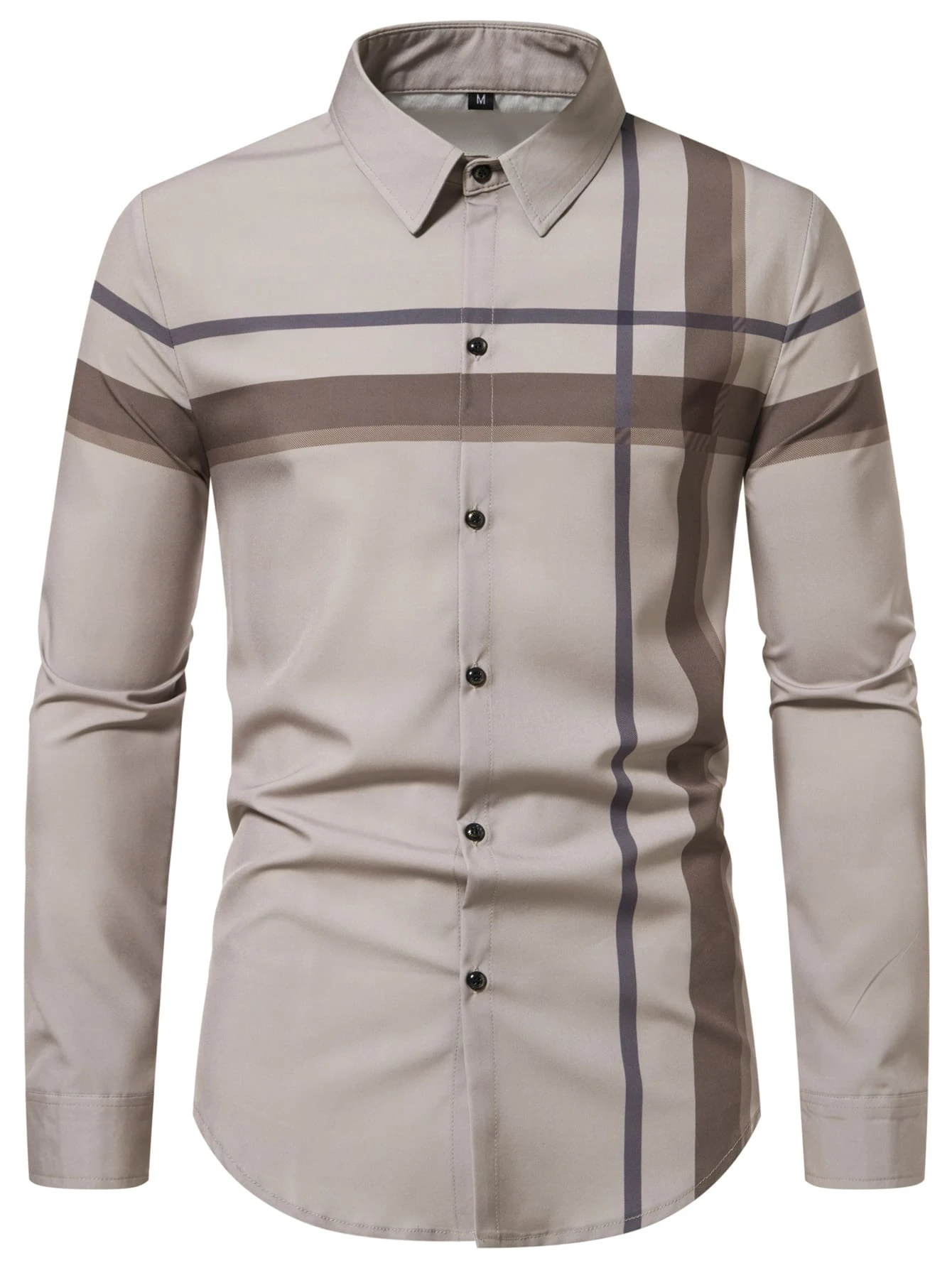 เสื้อเชิ้ตพิมพ์ลายสก็อตสำหรับเป็นของขวัญให้แฟนในปี 2024 เสื้อผู้ชายลายกราฟิกสีสันสดใส แขนยาว หรูหรา แฟชั่น