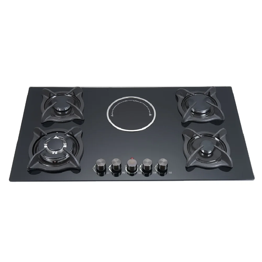 

Good Price 5 burner Gas Stove Ceramic Electric and Gas in One Cooker China Wholesale and Fashion Gas Cooktop