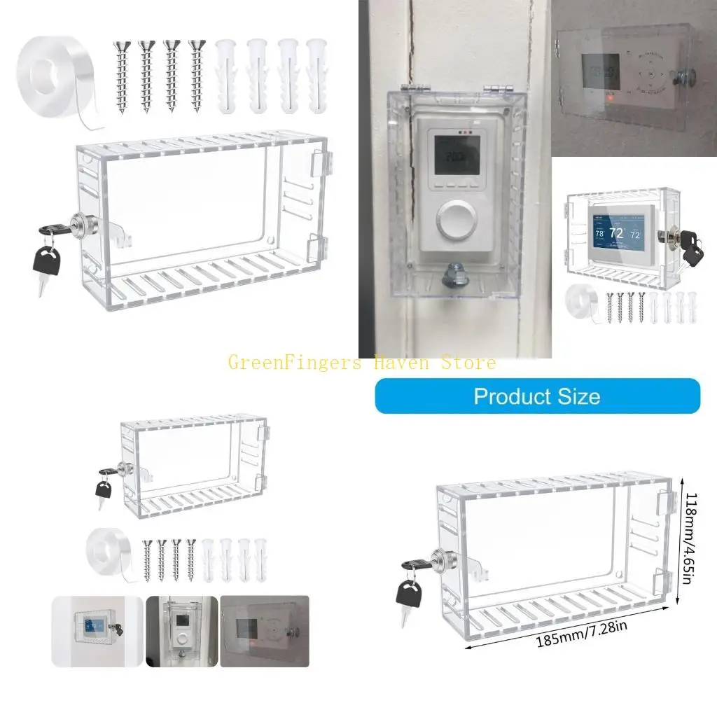 

F68d Clear Thermostat Lock Box с заменой ключа для термостатов на стене