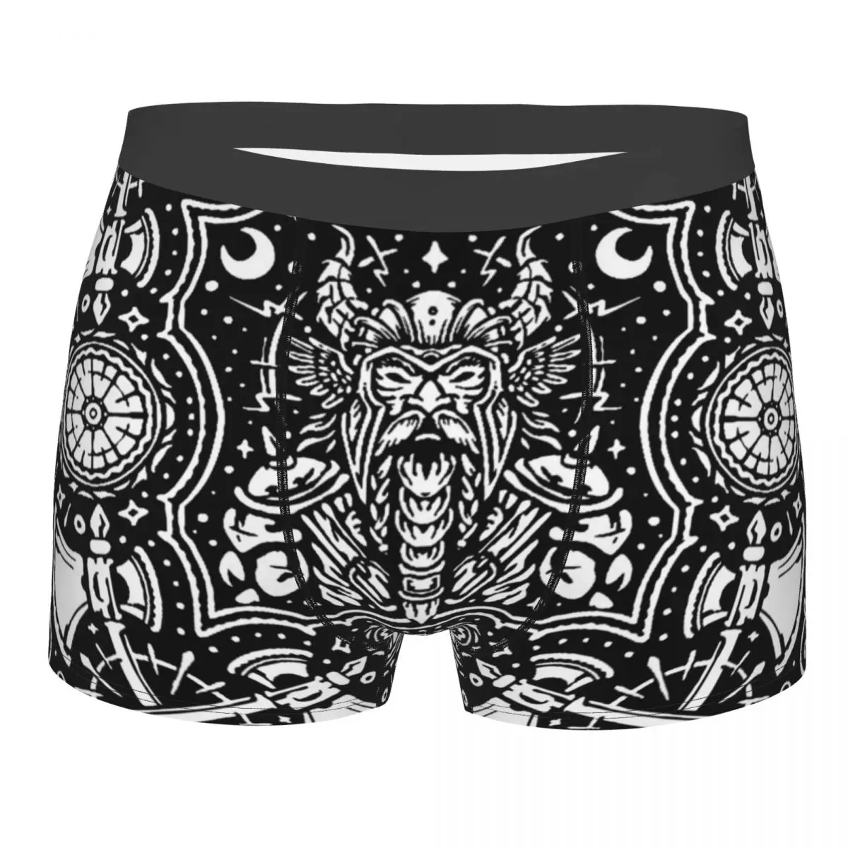 Viking Warrior Man's Boxer Briefs Norse Warrior Highly Breathable Underwear High Quality Print Shorts Gift Idea