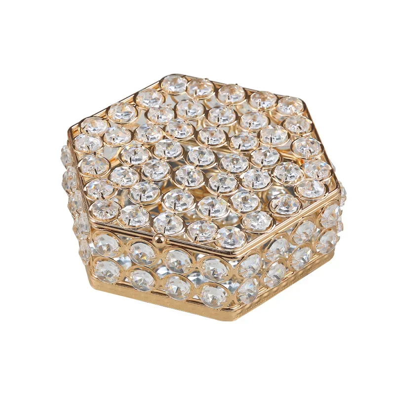 European Crystal Jewelry Box, Exquisite and Luxurious Earrings, Necklaces, High-end Jewelry Box