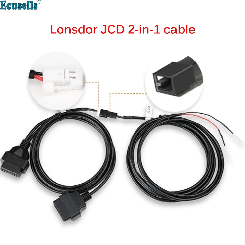 

Lonsdor JCD 2-in-1 Multifunctional Programming Cable Work with K518S K518ISE for Jeep/Chrysler/Dodge/Fiat/Maserati