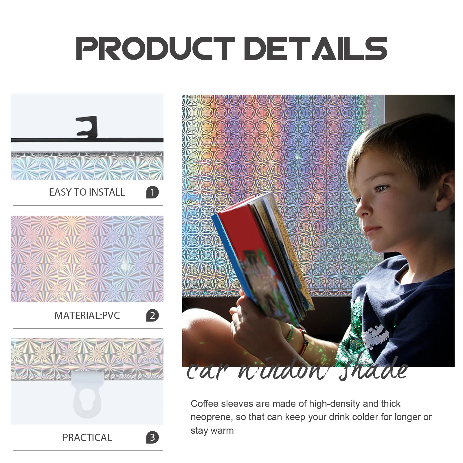 

Easy Install Suction Cup Car Window Shade for Side Glass Sun Barrier for Privacy and Heat Insulation Car Window Shades