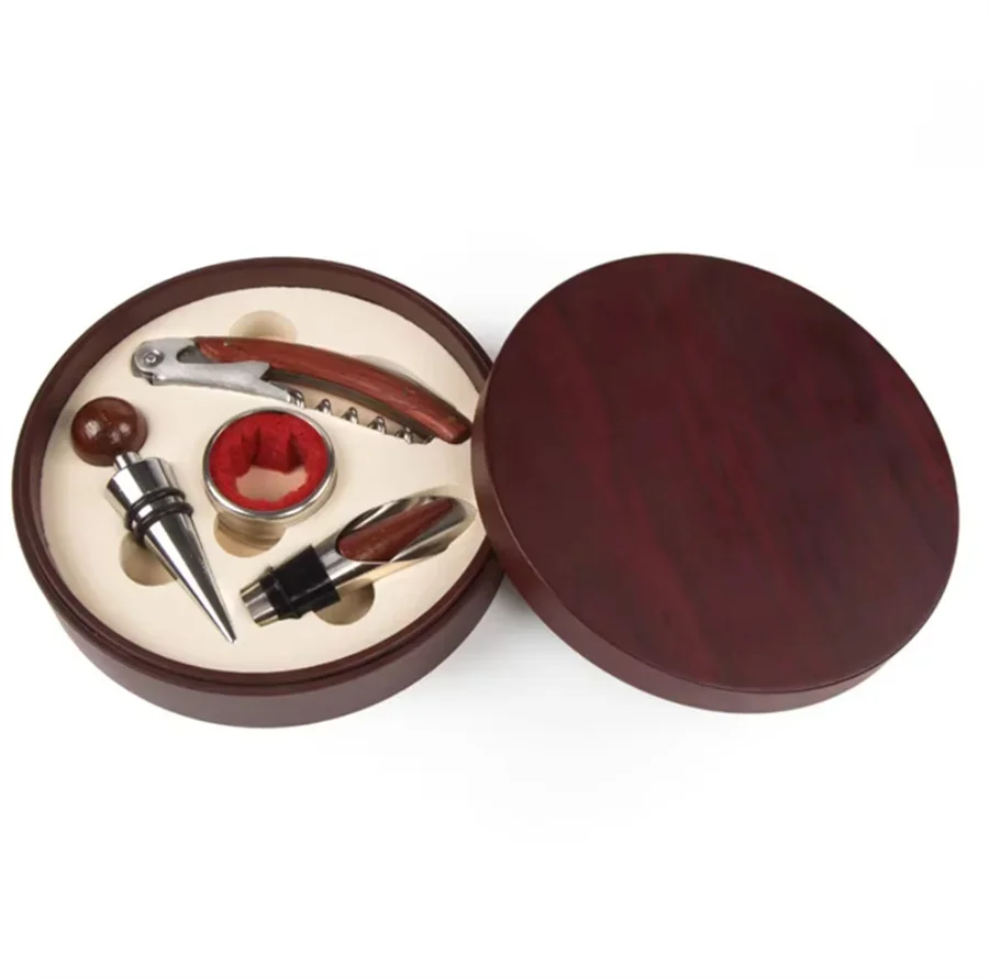 

portable red Wine Beer Bottle Opener plug oring Cork Screw set seahorse gift package safe cut can Kitchen Bar Tools wedding gift