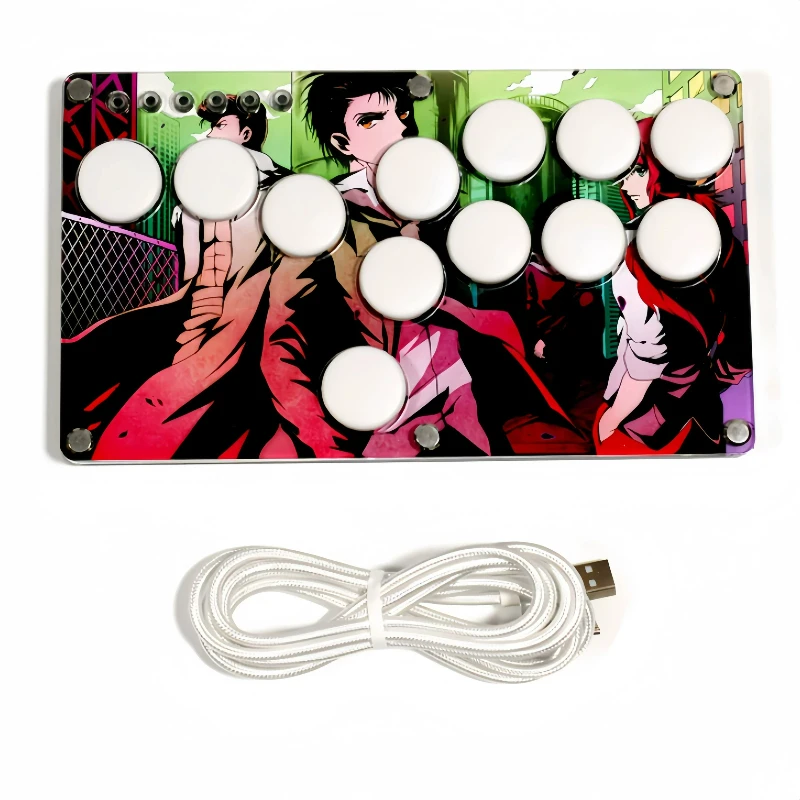 Arcade Hitbox Fighting Keyboard for PS4 Street Fighter KOF Controller Raspberry Pi Steam Switch