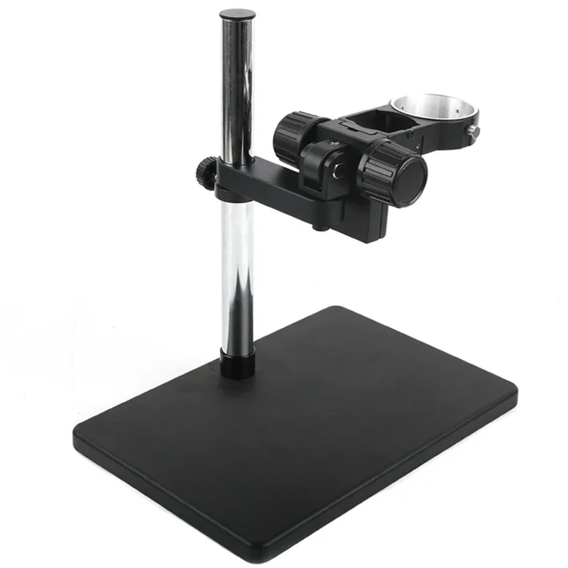 Adjustable Industrial Lab StereoTrinocular Binocular Microscope Desktop Stand Base Table Stand 76mm Ring Holder