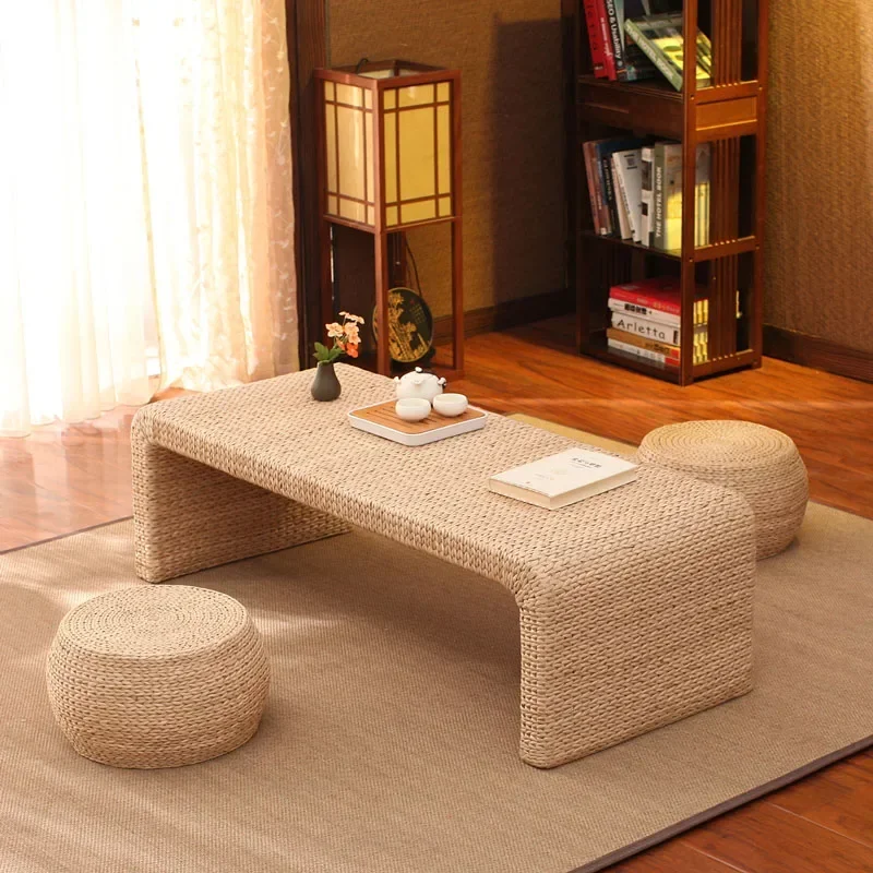 Designer Coffee Table Furnitures Living Room Vine Weaving Center Tables for Rooms Furniture Modern Coffe Couchtisch Home Side