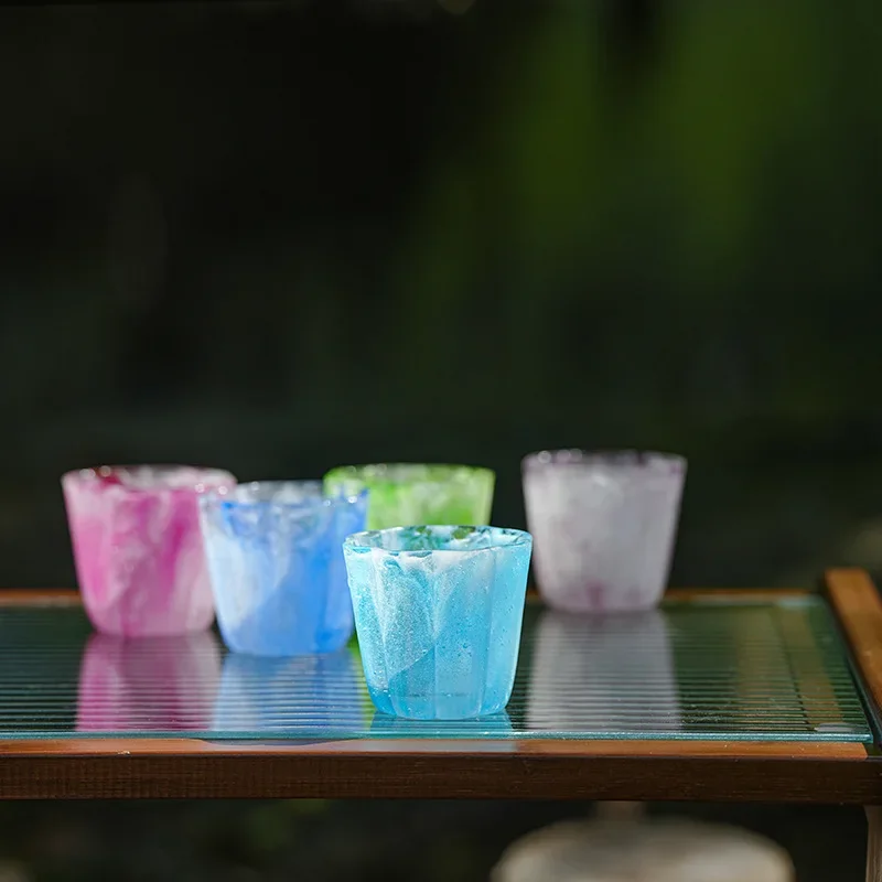 Lost wax method, glazed ancient method, colored bergamot cup, master cup, tea cup, no boiling water
