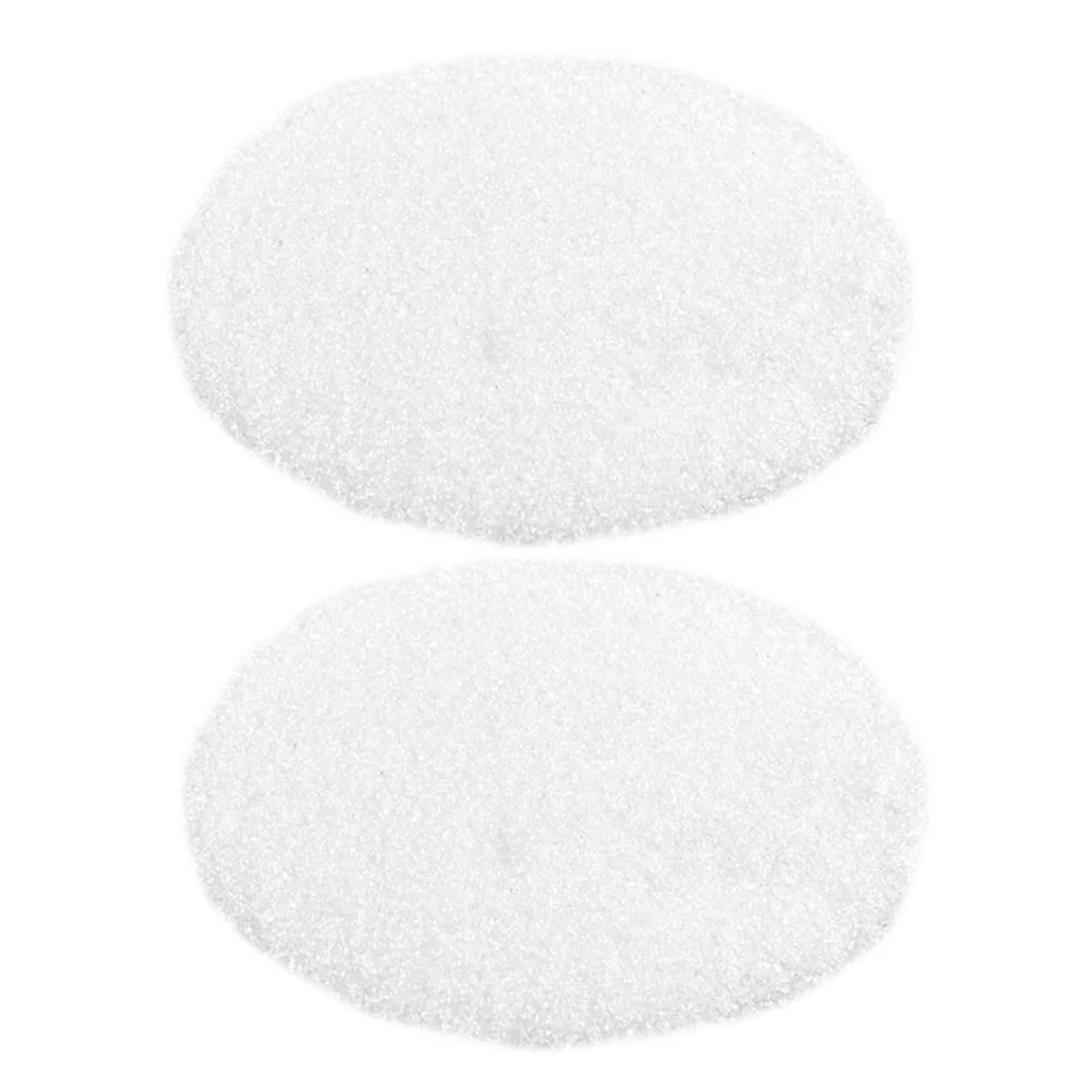 2 Pack Simulated White Sugar Toys Granulated Decor Fake Cake Decorative Supply Plastic Model Supplies Multi-function