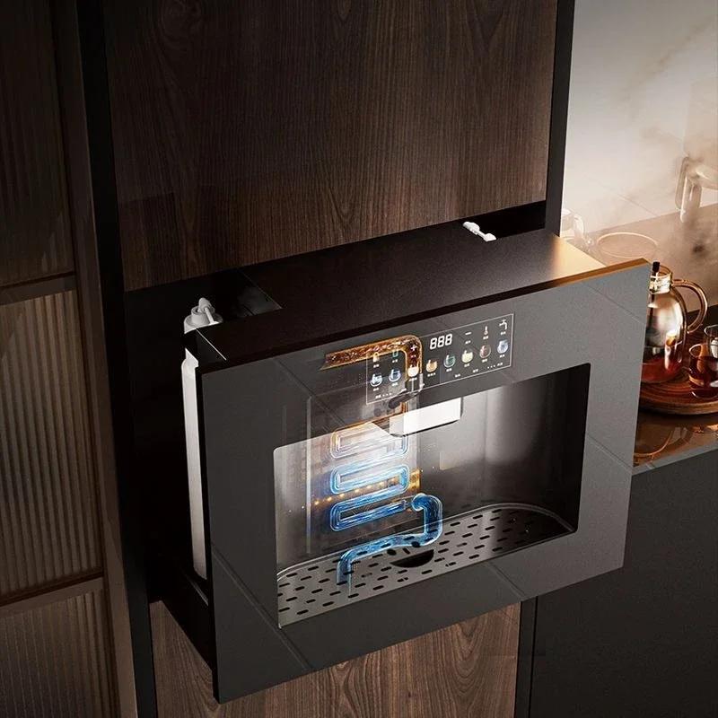 

Embedded pipeline machine, ice hot water dispenser, can receive bottled water, direct drinking machine all-in-one machine