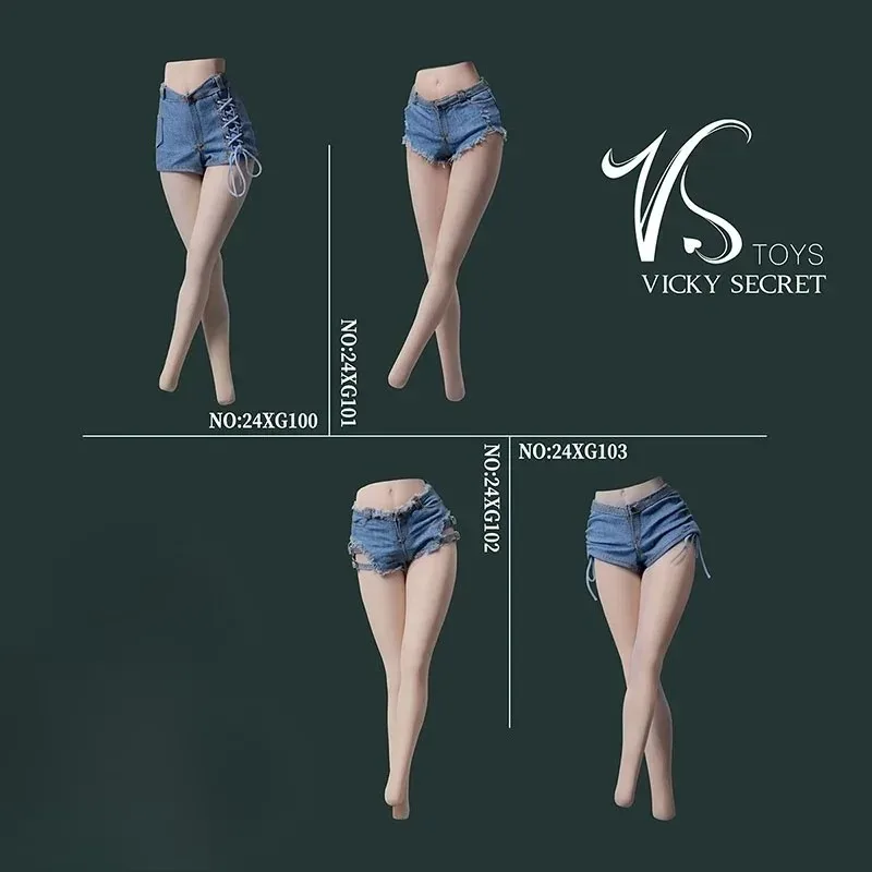 VSTOYS 24XG100-107 1/6 مقياس أنثى دمية الدنيم السراويل تنورة ساخنة مجموعة الملابس نموذج صالح 12 ''TBL S12D عمل الشكل الجسم الدمى #2